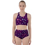 Colorful Stars Hearts Seamless Vector Pattern Racer Back Bikini Set