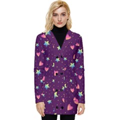 Button Up Hooded Coat  