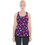 Colorful Stars Hearts Seamless Vector Pattern Piece Up Tank Top