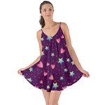 Colorful Stars Hearts Seamless Vector Pattern Love the Sun Cover Up