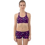 Colorful Stars Hearts Seamless Vector Pattern Back Web Gym Set