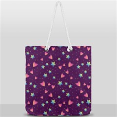 Full Print Rope Handle Tote (Large) 