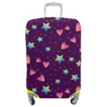 Colorful Stars Hearts Seamless Vector Pattern Luggage Cover (Medium)