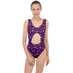 Colorful Stars Hearts Seamless Vector Pattern Center Cut Out Swimsuit
