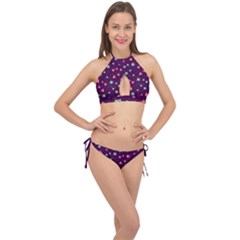 Cross Front Halter Bikini Set 