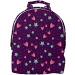Colorful Stars Hearts Seamless Vector Pattern Mini Full Print Backpack