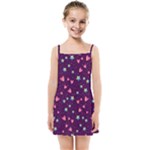 Colorful Stars Hearts Seamless Vector Pattern Kids  Summer Sun Dress