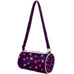 Colorful Stars Hearts Seamless Vector Pattern Mini Cylinder Bag