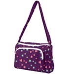 Colorful Stars Hearts Seamless Vector Pattern Front Pocket Crossbody Bag