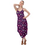 Colorful Stars Hearts Seamless Vector Pattern Layered Bottom Dress
