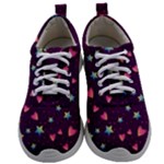 Colorful Stars Hearts Seamless Vector Pattern Mens Athletic Shoes