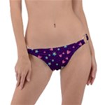 Colorful Stars Hearts Seamless Vector Pattern Ring Detail Bikini Bottoms