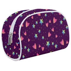 Colorful Stars Hearts Seamless Vector Pattern Make Up Case (Medium) from ArtsNow.com