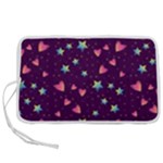 Colorful Stars Hearts Seamless Vector Pattern Pen Storage Case (L)