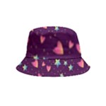 Colorful Stars Hearts Seamless Vector Pattern Bucket Hat (Kids)