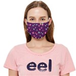 Colorful Stars Hearts Seamless Vector Pattern Cloth Face Mask (Adult)