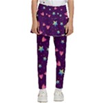 Colorful Stars Hearts Seamless Vector Pattern Kids  Skirted Pants
