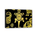 Mexican Culture Golden Tribal Icons Mini Canvas 6  x 4  (Stretched)