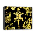 Mexican Culture Golden Tribal Icons Deluxe Canvas 14  x 11  (Stretched)