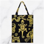 Mexican Culture Golden Tribal Icons Classic Tote Bag