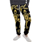 Mexican Culture Golden Tribal Icons Men s Jogger Sweatpants