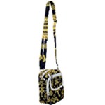 Mexican Culture Golden Tribal Icons Shoulder Strap Belt Bag