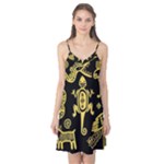 Mexican Culture Golden Tribal Icons Camis Nightgown 