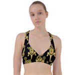 Mexican Culture Golden Tribal Icons Sweetheart Sports Bra