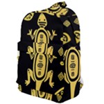 Mexican Culture Golden Tribal Icons Classic Backpack