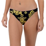 Mexican Culture Golden Tribal Icons Band Bikini Bottoms