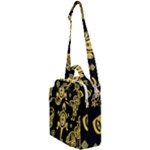 Mexican Culture Golden Tribal Icons Crossbody Day Bag