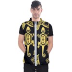 Mexican Culture Golden Tribal Icons Men s Puffer Vest