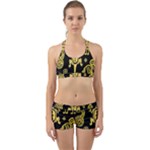 Mexican Culture Golden Tribal Icons Back Web Gym Set