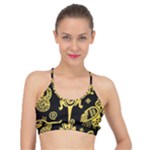 Mexican Culture Golden Tribal Icons Basic Training Sports Bra