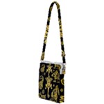 Mexican Culture Golden Tribal Icons Multi Function Travel Bag