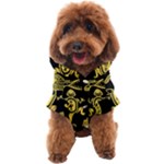 Mexican Culture Golden Tribal Icons Dog Coat