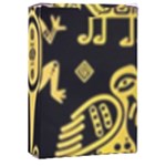 Mexican Culture Golden Tribal Icons Playing Cards Single Design (Rectangle) with Custom Box