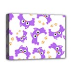 Purple Owl Pattern Background Deluxe Canvas 16  x 12  (Stretched) 