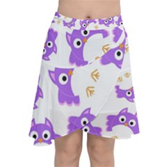 Chiffon Wrap Front Skirt 