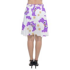 Chiffon Wrap Front Skirt 