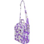 Purple Owl Pattern Background Crossbody Day Bag