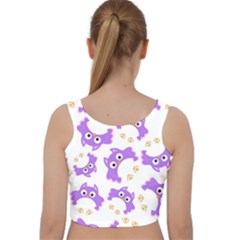 Velvet Racer Back Crop Top 