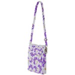 Purple Owl Pattern Background Multi Function Travel Bag