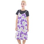 Purple Owl Pattern Background Camis Fishtail Dress