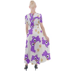 Button Up Short Sleeve Maxi Dress 
