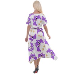Cross Front Sharkbite Hem Maxi Dress 