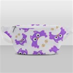 Purple Owl Pattern Background Waist Bag 