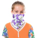Purple Owl Pattern Background Face Covering Bandana (Kids)