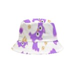 Purple Owl Pattern Background Bucket Hat (Kids)