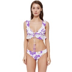 Low Cut Ruffle Edge Bikini Set 